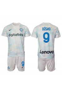Fotbalové Dres Inter Milan Edin Dzeko #9 Dětské Venkovní Oblečení 2022-23 Krátký Rukáv (+ trenýrky)